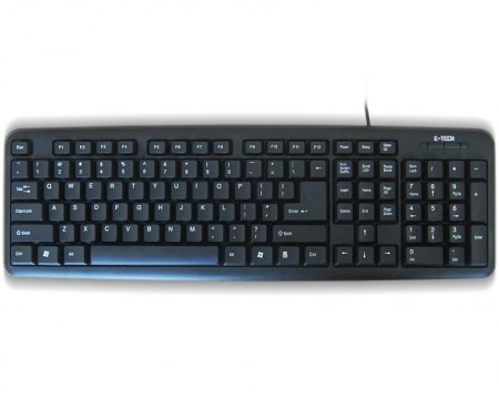 Etech E-5050 PS/2 US crna tastatura