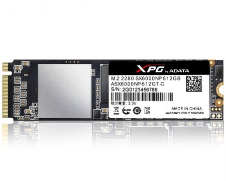 A-DATA 512GB M.2 PCIe Gen 3 x2 NVMe ASX6000NP-512GT-C SSD