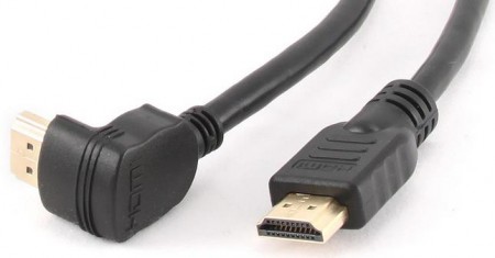 CC-HDMI490-6 HDMI Gembird kabl v.1.4 with ethernet supports 3D TV 1.8m konektor pod uglom 90 stepeni