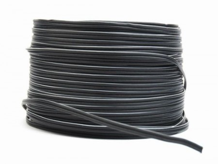 CC-2C-OFC4-01 Gembird OFC 2-core cable, 0.41 mm2, black/black-white, 100 m