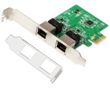PCI Express Kontroler E-green 2-port Gigabit Ethernet