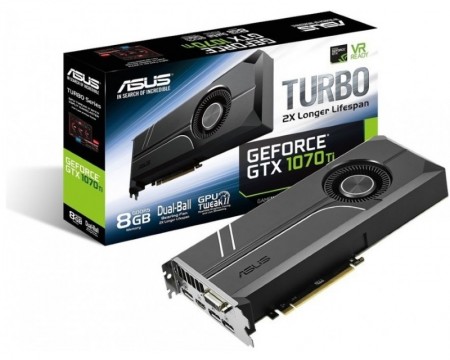 ASUS nVidia GeForce GTX 1070 Ti 8GB 256bit TURBO-GTX1070Ti-8G
