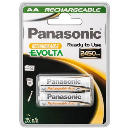 PANASONIC baterije HHR-3XXE2BC - 2× AA punjive 2450 mAh