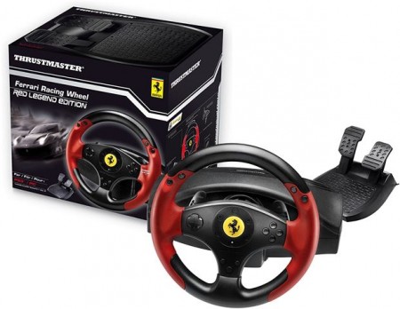 PC PS3 GAMING Volan Thrustmaster Ferrari racing wheel Red Legend 