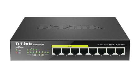 D-Link DGS-1008D/E 8-Port 10/100/1000Mbps Gigabit Unmanaged Switch