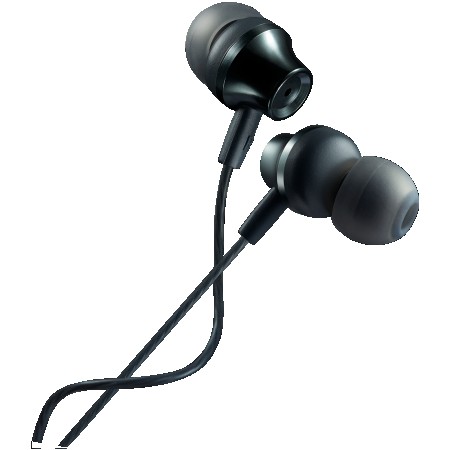 CANYON Stereo earphones with microphone, metallic shell, 1.2M, dark gray (CNS-CEP3DG)