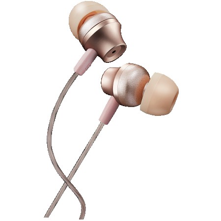 CANYON Stereo earphones with microphone, metallic shell, 1.2M, rose (CNS-CEP3RO)