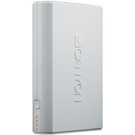 CANYON Power bank 7800mAh built-in Lithium-ion battery, 2 USB port max output 5V2A, input 5V2A. White (CNE-CPBF78W)