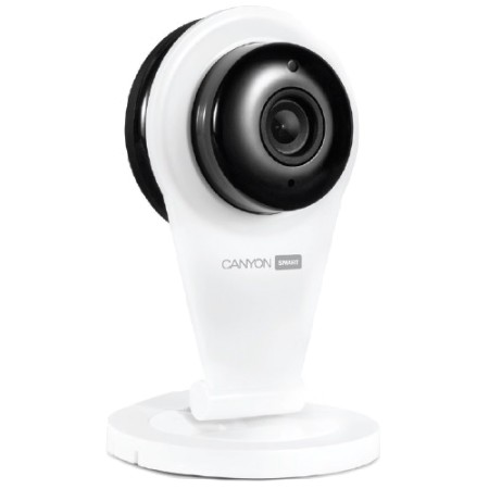 CANYON Portable Wi-Fi HD Camera, Multipurpose in-house IP camera with basic functions, White (CNSS-CB1W)
