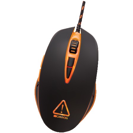 CANYON Optical gaming mouse, adjustable DPI setting 800160024004800, LED backlight, Black (CND-SGM4N)