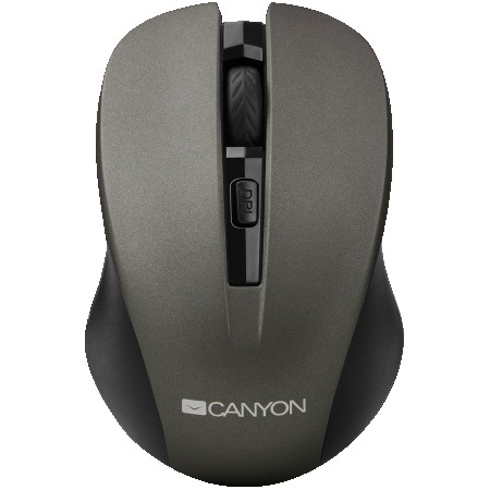 CANYON Mouse CNE-CMSW1(Wireless, Optical 80010001200 dpi, 4 btn, USB, power saving button), Graphite (CNE-CMSW1G)