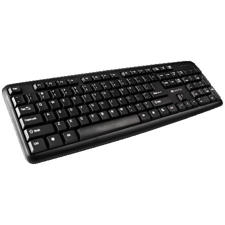 CANYON Keyboard CNE-CKEY01 (Wired USB, 104 keys, Black), Adriatic (CNE-CKEY01-AD)