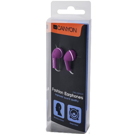 CANYON fashion earphones Purple (CNS-CEP01P)