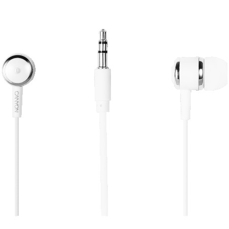 CANYON Stereo earphones, White (CNE-CEP01W)
