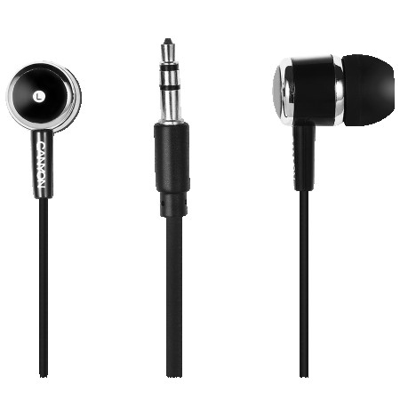 CANYON Stereo earphones, Black (CNE-CEP01B)
