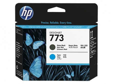 HP 773 Matte BlackCyan DesignJet Printhead