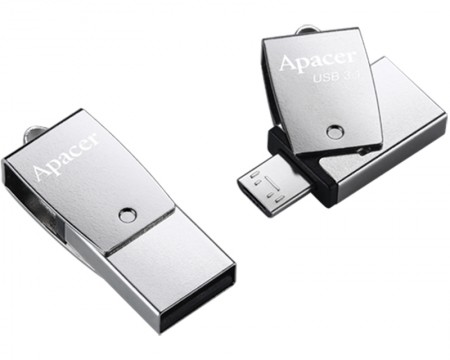 APACER 64GB AH750 USB 3.1 flash srebrni
