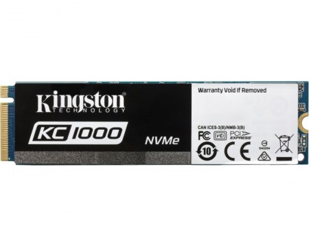 KINGSTON 480GB M.2 NVMe SKC1000480G SSDNow KC1000 series