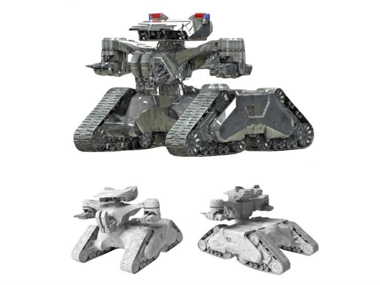 Terminator 2 Hunter Killer Tank 1/32 Scale Model Kit