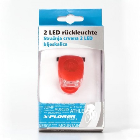 Zadnja 2 LED bljeskalica Xplorer crvena (6238)