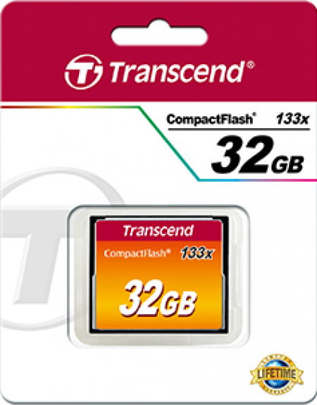 TRANSCEND COMPACT FLASH CARD 32GB TS32GCF133