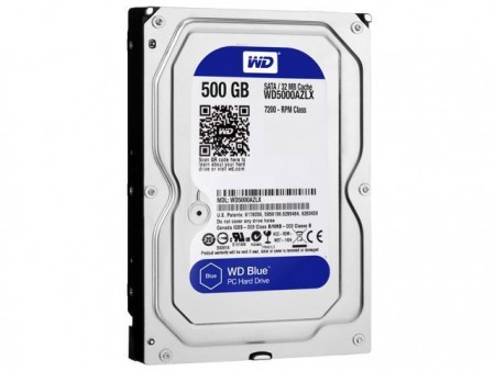 WD Green 5000AZLX, 500 GB, SATA3, 32 MB, 3,5, 7.200 rpm