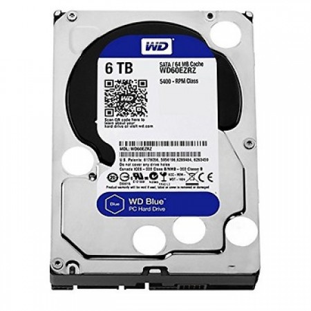 WD Blue 6TB SATA 3, 64 MB, 3,5, 5.400 rpm (WD60EZRZ)