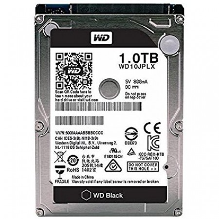 WD Black 10JPLX, Kapacitet  1000 GB, SATA 3, 16 MB, 2,5, 7.200 rpm