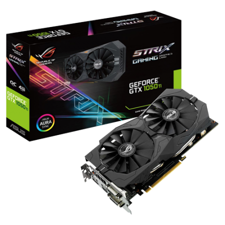 Asus nVidia GeForce GTX 1050Ti 4GB 128bit STRIX-GTX1050TI-4G-GAMING