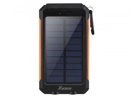 Xwave (Camp L 80 black-orange) Dodatna baterija(backup) 8000mAh1A + 2.1A dual USB solarni punjac, camping flash