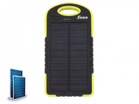 Xwave (Camp L 60 yellow) Dodatna baterija 6000mAh1A + 2.1A dual USB solarni punjac
