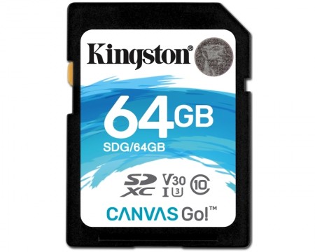 KINGSTON UHS-I U3 SDXC 64GB V30 SDG64GB Go