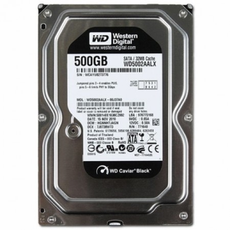 WD Caviar Black SATA3 500GB WD5003AZEX 32MB