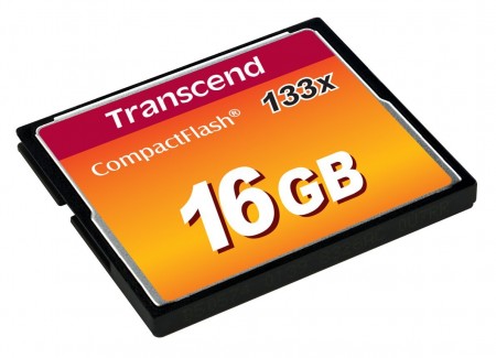 TRANSCEND 16GB Compact Flash Card (133X) (TS16GCF133)