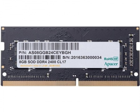 APACER SODIMM DDR4 4GB 2400MHz Retail ES.04G2T.LFH