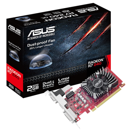 ASUS AMD Radeon R7 240 2GB 128bit R7240-2GD5-L