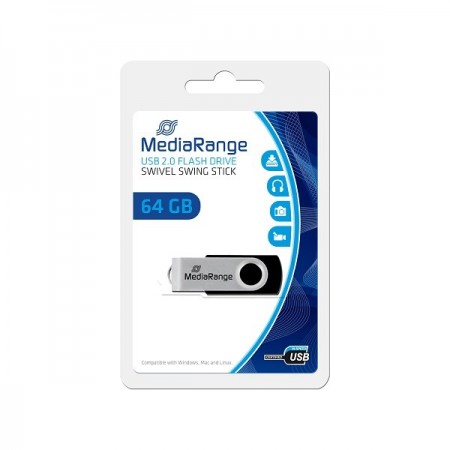 MEDIARANGE GERMANY USB FLASH MEMORIJE 64GB/2.0/MEDIARANGE/MR912 (UFMR912/Z)