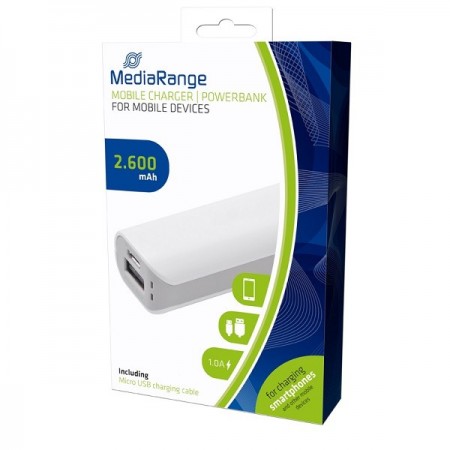 MEDIARANGE GERMANY POWER BANK 2.600MAH MOBILE CHARGER MR745 (PUNA2.6/Z)