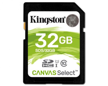 KINGSTON SDHC 32GB 80R Class 10 UHS-I SDS32GB
