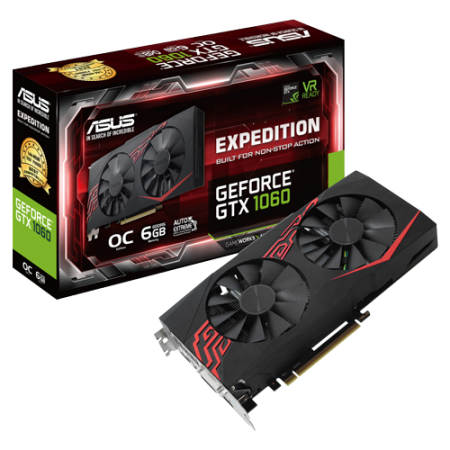 ASUS nVidia GeForce GTX 1060 6GB 192bit EX-GTX1060-O6G