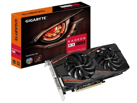 Gigabyte AMD RX 570 4GB 256bit GV-RX570GAMING-4GD-MI 1.1