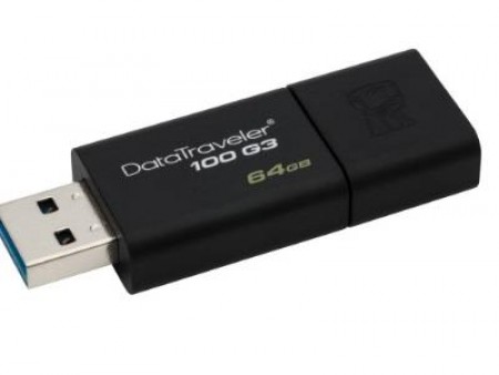 Kingston 64GB DT 3.0 DT100G364GB crni