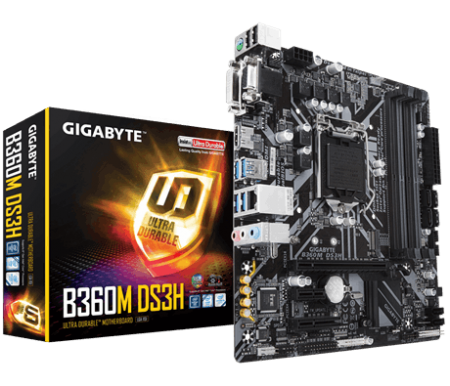 1151 GIGABYTE B360M DS3H rev.1.0