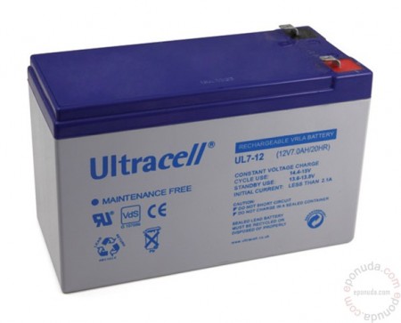 Battery 12V / 7.0Ah UPS ( UL7-12 ) 