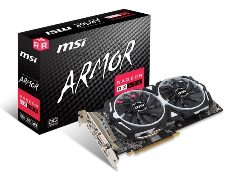 MSI AMD Radeon RX 580 8GB 256bit RX 580 ARMOR 8G OC