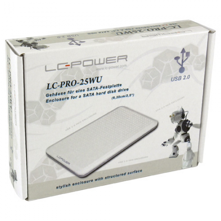 LC POWER 2.5 Pro-25WU SATA White USB2