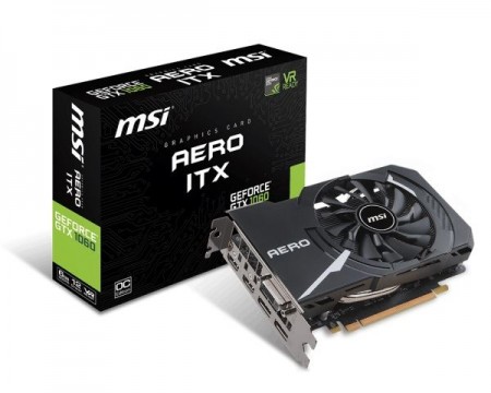 MSI nVidia GeForce GTX1060 AERO ITX 6GB 192bit