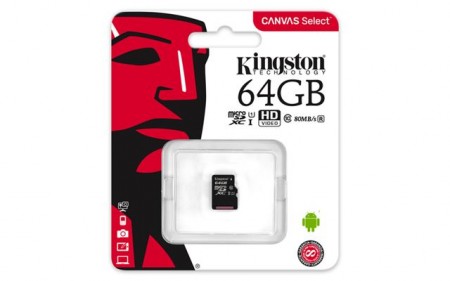 Kingston UHS-I MicroSDHC 64GB SDCS64GBSP bez adaptera