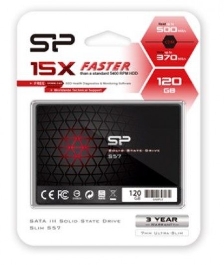SiliconPower (SP120GBSS3S57A25) S57 120GB 2.5 SSD 500/300MB/s