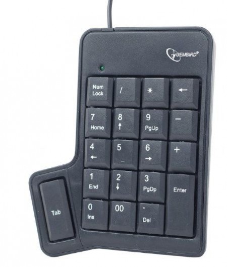 Gembird KPD-UT-01 Numericka tastatura + TAB Black USB